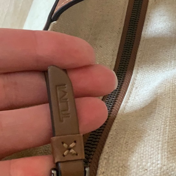 Tumi Linen and Leather Santa Monica Tote - Picture 10 of 13